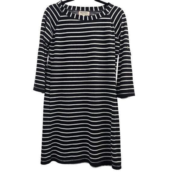 Max Studio Dress Women's Small Striped 3/4 Sleeve Pullover - Picture 1 of 8